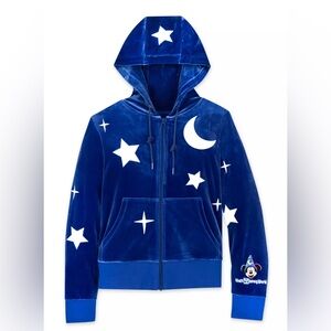 Disney Parks Walt Disney World Sorcerer Mickey Mouse Velour Zip Jacket Size XS